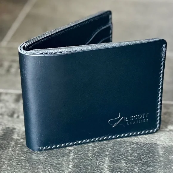 Mens WalletHandmade w/Conceria Walpier- Buttero Veg Tanned Leather